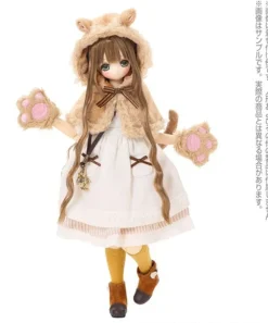 Azone 1/6 Pure Neemo Wear Komorebimori's Clothing Shop PNXS "Nezumi-san no Odekake Cape" Set Beige x Brown (DOLL ACCESSORY) Discount