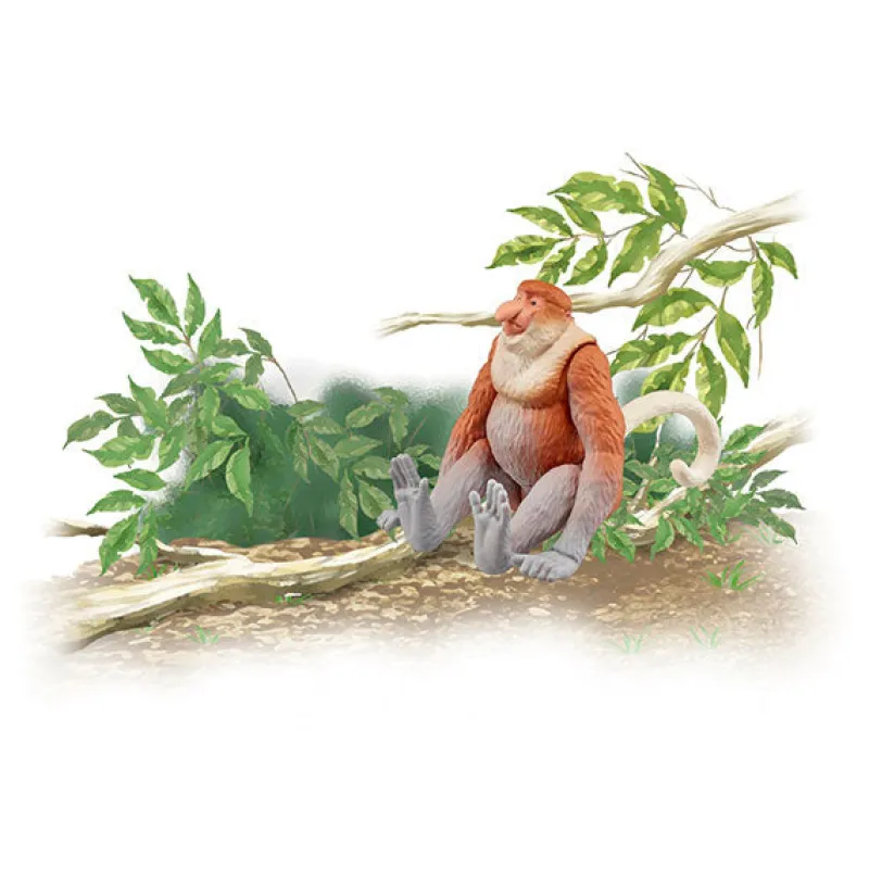 Takara Tomy Ania AS-29 Proboscis Monkey Best