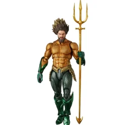 Medicom Toy as Manufacturer Aquaman and the Lost Kingdom - Aquaman - Mafex (No.267) - Gold ＆ Green Suit (Medicom Toy) Discount