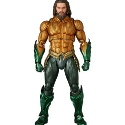 Medicom Toy as Manufacturer Aquaman and the Lost Kingdom - Aquaman - Mafex (No.267) - Gold ＆ Green Suit (Medicom Toy) Discount