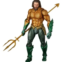 Medicom Toy as Manufacturer Aquaman and the Lost Kingdom - Aquaman - Mafex (No.267) - Gold ＆ Green Suit (Medicom Toy) Discount