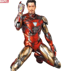 Medicom Toy Avengers: Endgame - Iron Man Mark 85 - Tony Stark - Mafex No.195 - Battle Damage Ver. Hot