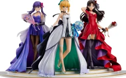 Good Smile Company Fate/Stay Night - Saber - Matou Sakura - Rin Tohsaka - 1/7 - 15th Celebration Dress Ver. - Set of 3 Figures Discount