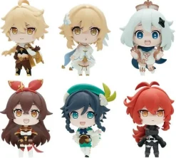 Bushiroad Creative Genshin Impact - Amber - Venti - Diluc Ragnvindr - Paimon - Traveler (Aether) - Traveler (Lumine) - Genshin Capsule Collection Figure vol.1 - Set of 6 Figures Best