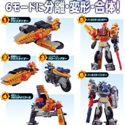 New Bandai Kikai Sentai Zenkaiger Kaizoku Gattai DX Tsukaioh Tsukairikki & Tsukaikattana Set