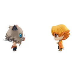 Sale MegaHouse Kimetsu no Yaiba - Agatsuma Zenitsu - Inosuke Hashibira - Chimi Mega Buddy - Set of 2 Figures