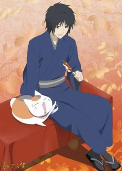 Hot Penguin Parade Natsume Yuujinchou - Madara (Nyanko-sensei) - Tanuma Kaname - Clear Poster