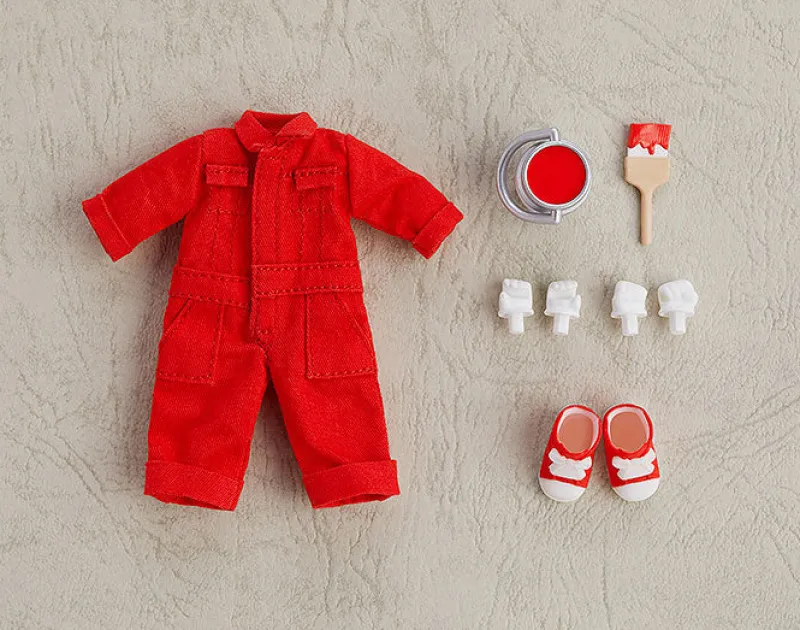 Good Smile Company As Manufacturer Nendoroid Doll: Outfit Set - Colorful Coveralls - Red (Good Smile Company) Hot