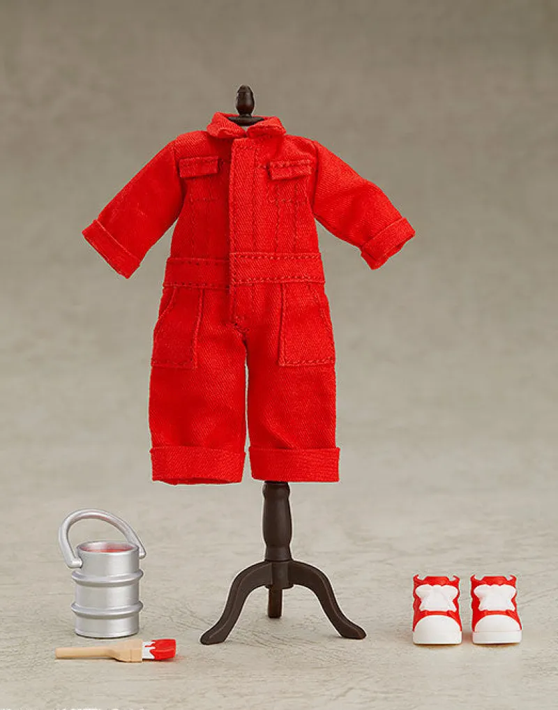 Good Smile Company As Manufacturer Nendoroid Doll: Outfit Set - Colorful Coveralls - Red (Good Smile Company) Hot