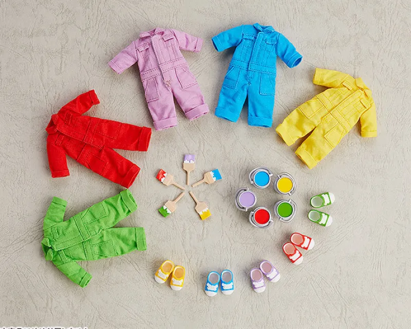 Good Smile Company As Manufacturer Nendoroid Doll: Outfit Set - Colorful Coveralls - Red (Good Smile Company) Hot