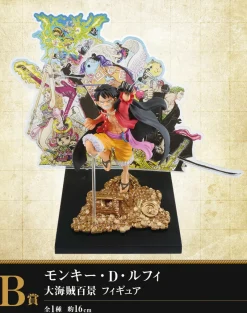 Online Bandai Spirits One Piece - Monkey D. Luffy - Ichiban Kuji One Piece WT100 Memorial Eiichiro Oda Draws 100 Great Pirates - B Prize