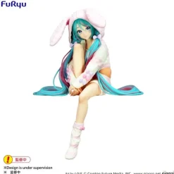 FuRyu Piapro Characters - Hatsune Miku - Noodle Stopper Figure - Usamimi Pajama Clearance