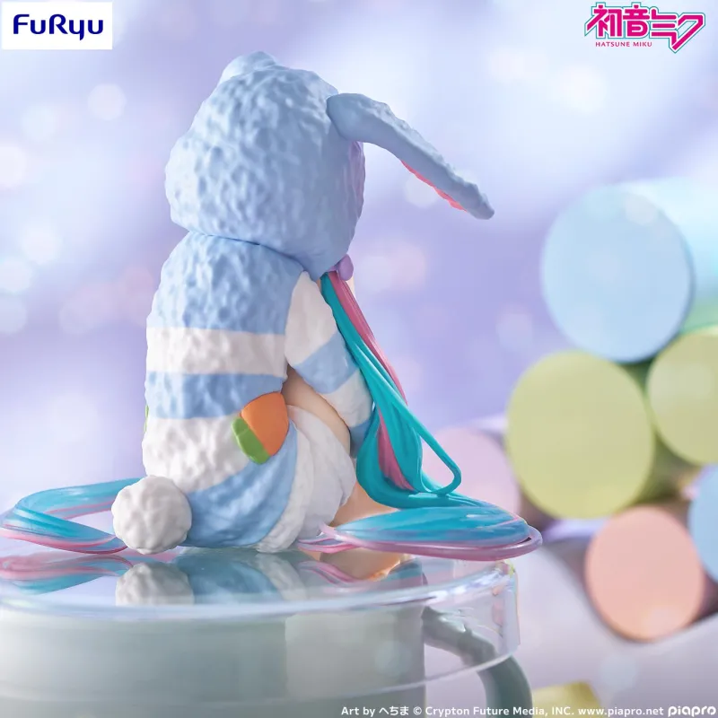 FuRyu Piapro Characters - Hatsune Miku - Noodle Stopper Figure - Usamimi Pajama, Blue Ver. Best