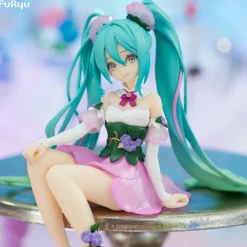 FuRyu Piapro Characters - Hatsune Miku - Flower Fairy - Noodle Stopper Figure - Asagao, Pink ver. New