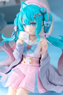 Hot FuRyu Piapro Characters - Hatsune Miku - Noodle Stopper Figure - Koisuru Sailor Fuku, Gray ver.