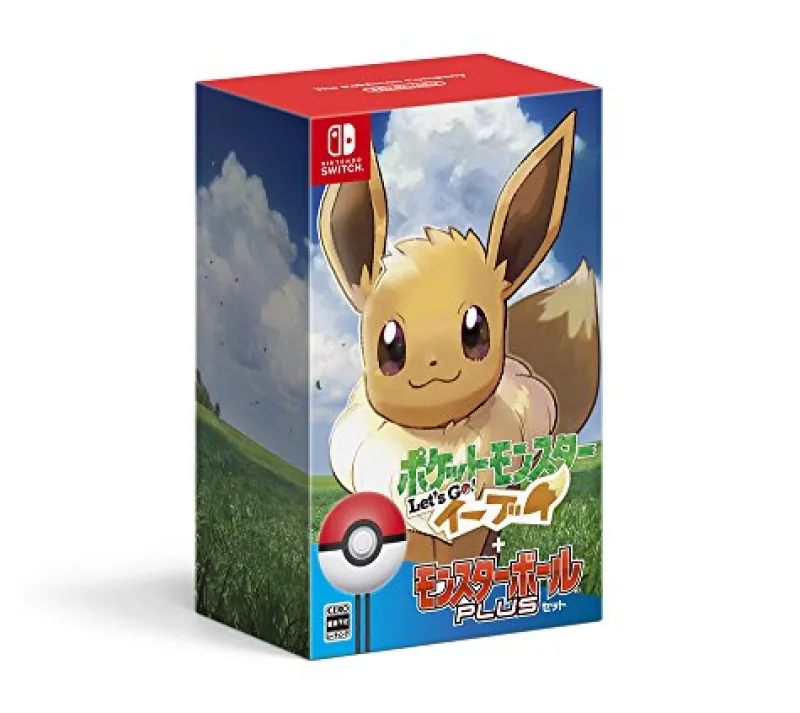 New Nintendo Pocket Monsters - Let's go! Eevee - Monster Ball Plus Set - Amazon Limited