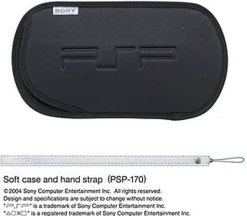 Sony Computer Entertainment PSP PlayStation Portable Soft case and hand strap (black)