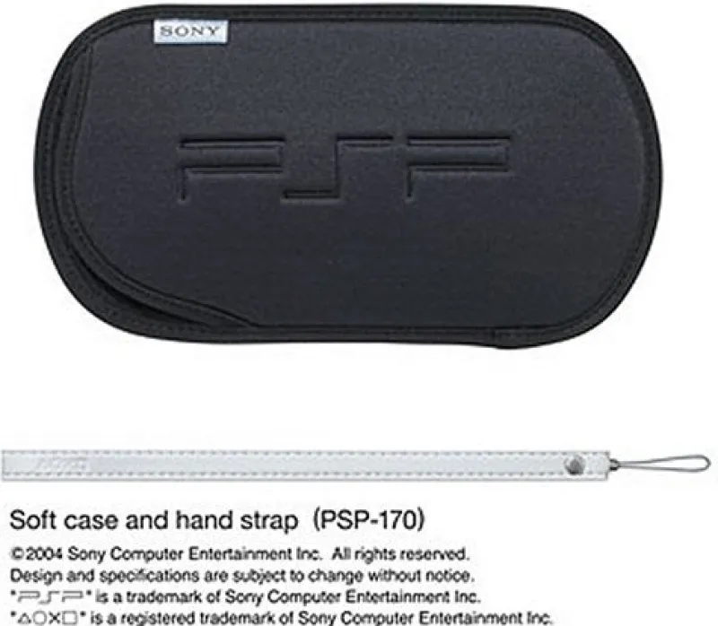 Sony Computer Entertainment PSP PlayStation Portable Soft case and hand strap (black)