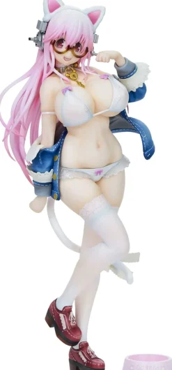 Outlet Union Creative SoniComi (Super Sonico) - Sonico - White Cat Ver. - 2021 Re-release ( International Ltd)