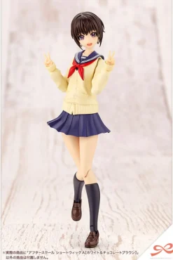 Outlet Kotobukiya Sousai Shoujo Teien After School Short Wig A [White & Chocolate Brown] 1/10 Plastic Model