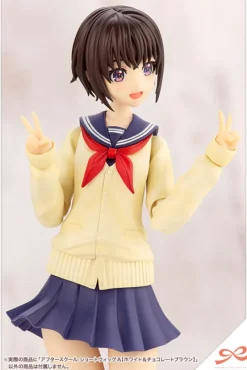 Outlet Kotobukiya Sousai Shoujo Teien After School Short Wig A [White & Chocolate Brown] 1/10 Plastic Model