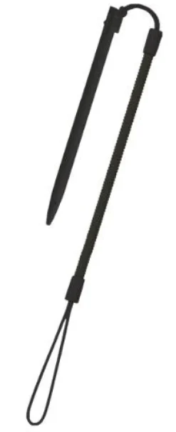 Keys Factory Touch Pen Leash for 3DS LL (Strong Black) New