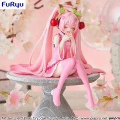 Clearance FuRyu Vocaloid - Hatsune Miku - Noodle Stopper Figure - Sakura Miku 2023, Nikkori ver.