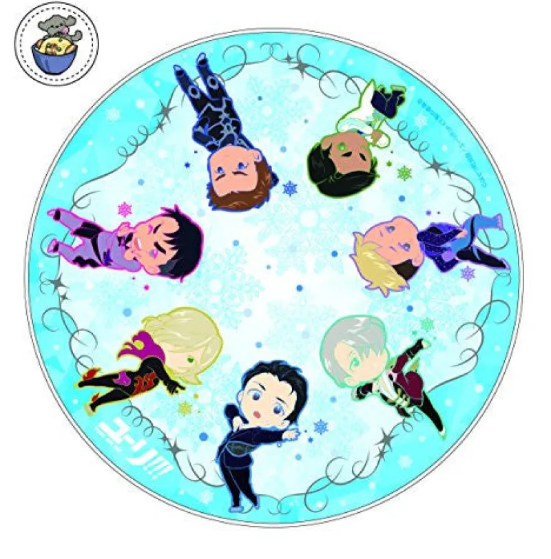 Chara-ani Yuri!!! on Ice - Christophe Giacometti - Jean-Jacques Leroy - Katsuki Yuuri - Makkachin - Michele Crispino - Phichit Chulanont - Victor Nikiforov - Yuri Plisetsky - Liquid Mousepad - Mousepad - Niitengo SisterS Hot