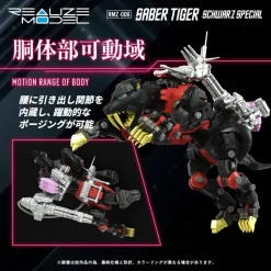 New Takara Tomy as Manufacturer Zoids - EZ-016 Saber Tiger - Realize Model (RMZ-006) - 1/100 - Schwarz Special (Takara Tomy)